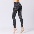 Camo Leggings Leggings camo nero camo allenamentu